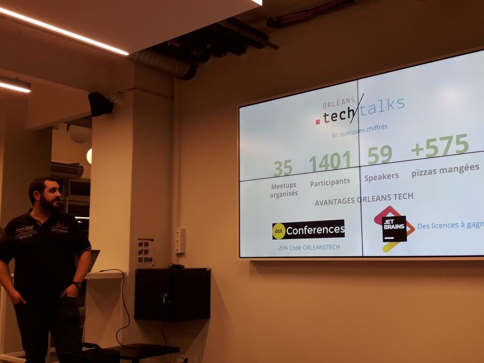 CMenindes's tweet photo. Ce soir 35eme @MeetupFR @orleans_tech au @Le_Lab_O ! 
Bravo à toute l équipe #orleanstech  pour le programme du Soir #iot #lora #ios #app https://t.co/X7bEnoujyJ