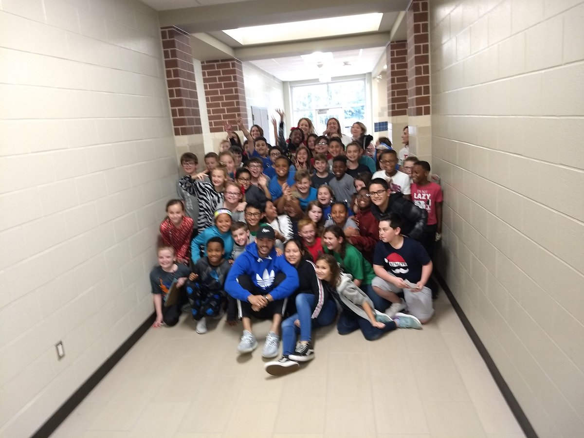 MrBriones3's tweet photo. Thank you to @TeamCJCorrea for stopping by Clark Intermediate today. It was such an awesome experience for all the kids (and myself as well). You were very gracious and accommodating to the staff and students alike! Go #1 #Clarkconnects @PAustinScience #TotalFanBoy 🤣😂 https://t.co/t58mpuZ9Hh