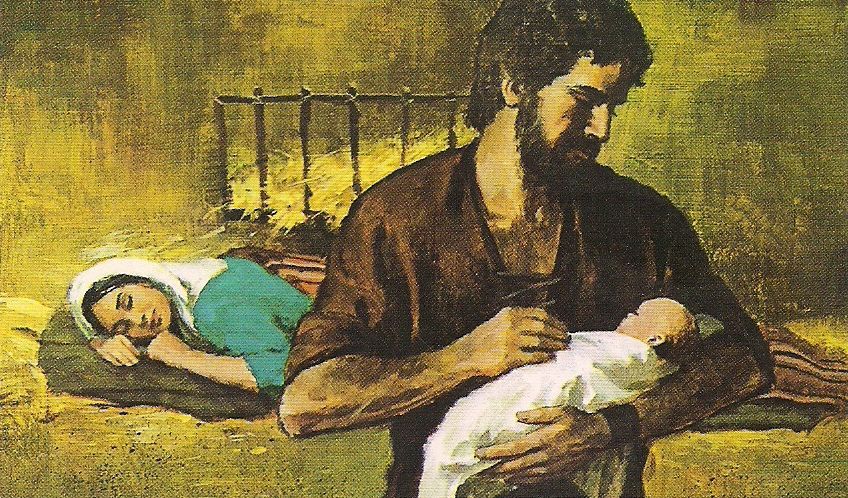 catholiclink_es's tweet image. Esta debe ser una de las imágenes más bonitas de #SanJosé. Hombre de silencio, fidelidad, virtud y amor.