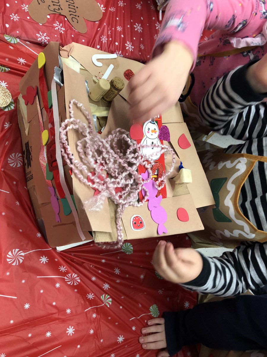 JacquesSchool's tweet photo. Mr. Tenters checking out the kindergarten gingerbread expo #JacquesRocks #stemchallenge @Sau40Schools https://t.co/YIKho3ECiZ
