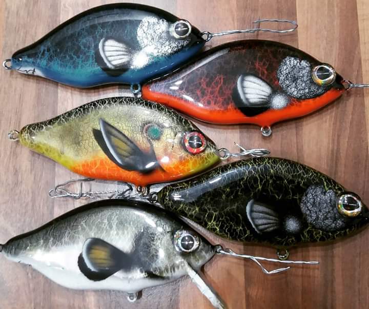 LukicMarkus's tweet photo. New patterns, i'm still in dark phase. Grab them while you can, wife said to go lighter 😀😀😀
#megalures #darkbaits #darklure #lurefishing #fishinglure #lureshop #lurebuilding #lureporn #woodlure #woodenlure #wifesaid #gottalisten https://t.co/x2EchZZyjK