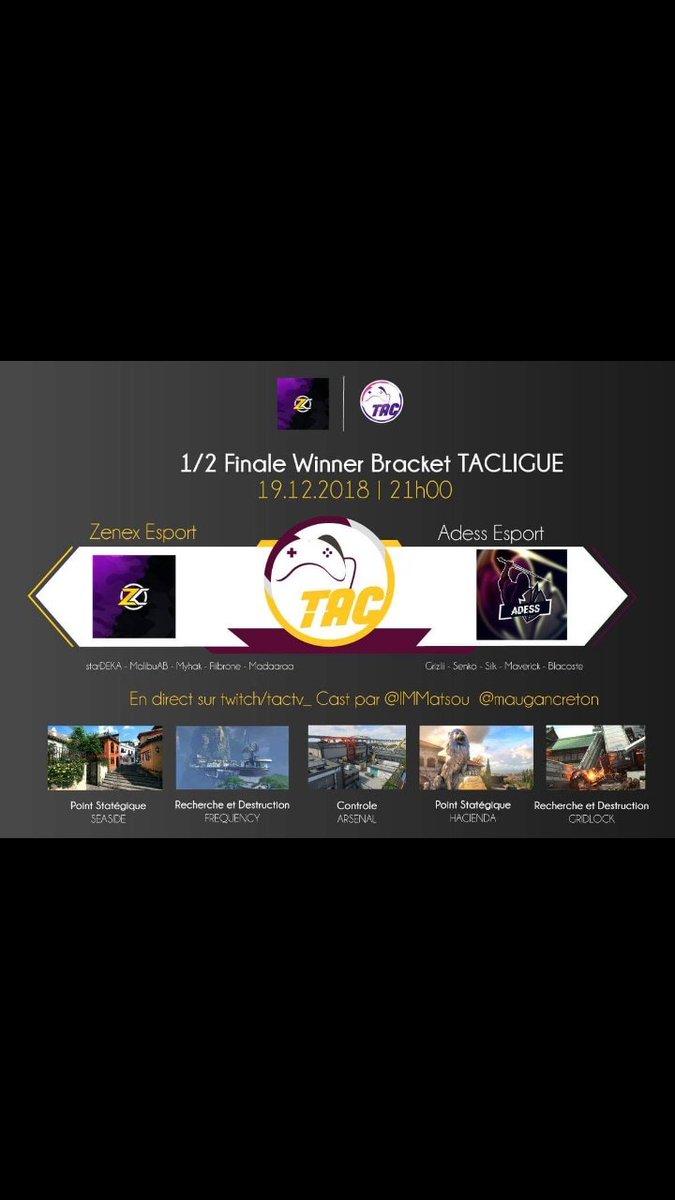 _ZeqJ's tweet photo. La 2ème demi-finale opposera @Team_ZeneX VS @AdessGaming a 21h ! Gros match en perspective 👊 https://t.co/CDcXT2OdsA