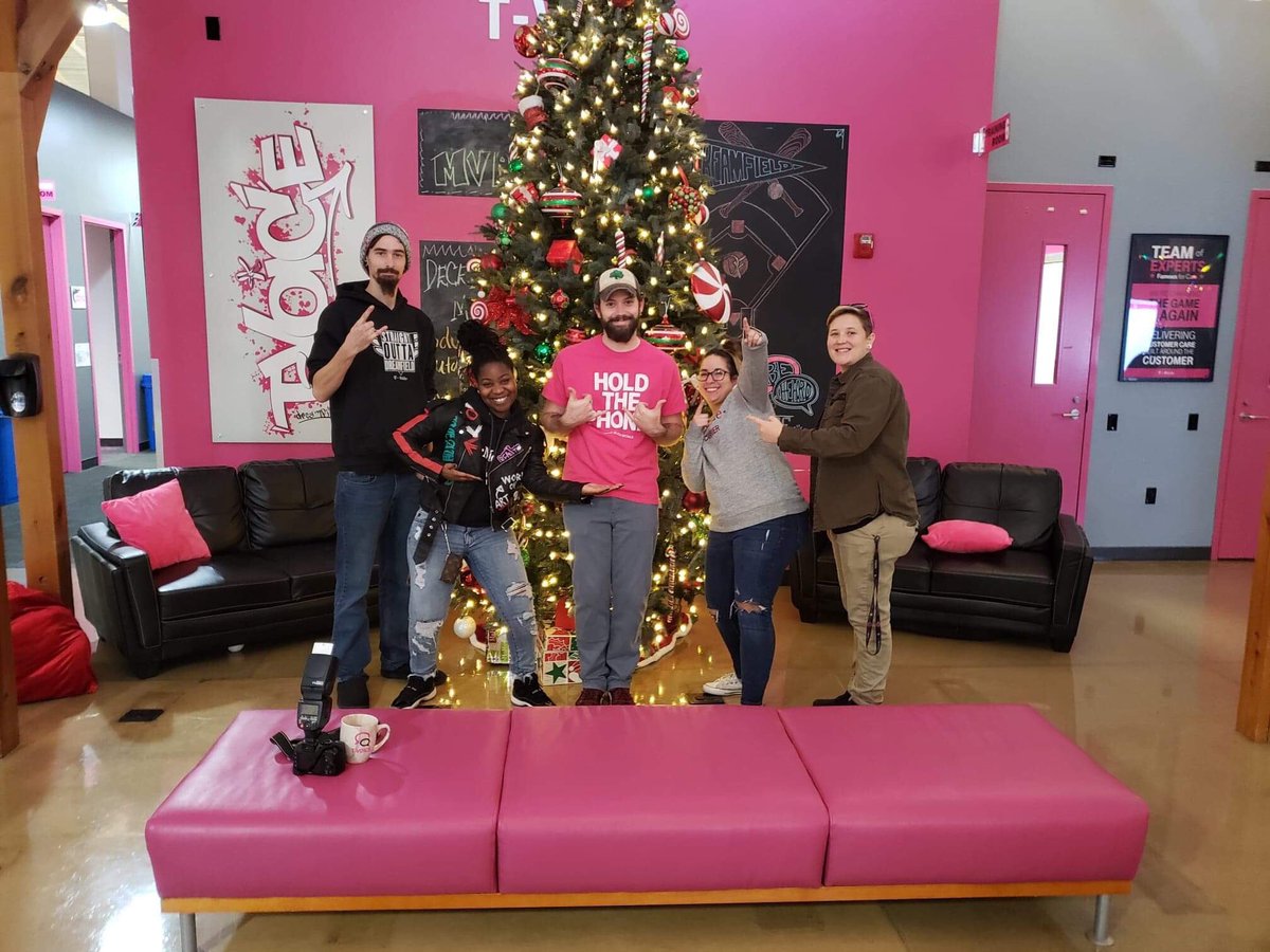 myyxsmith's tweet photo. What a day for T-Voice!! New Hire Presentation, MVP Lunch, Monthly Meeting &amp; GC Focus Group. #TVoice #BeHeard #CustomerObsessed @TMobile @Drew_Williams00 @Montikore1 https://t.co/bp7Xswx6DR