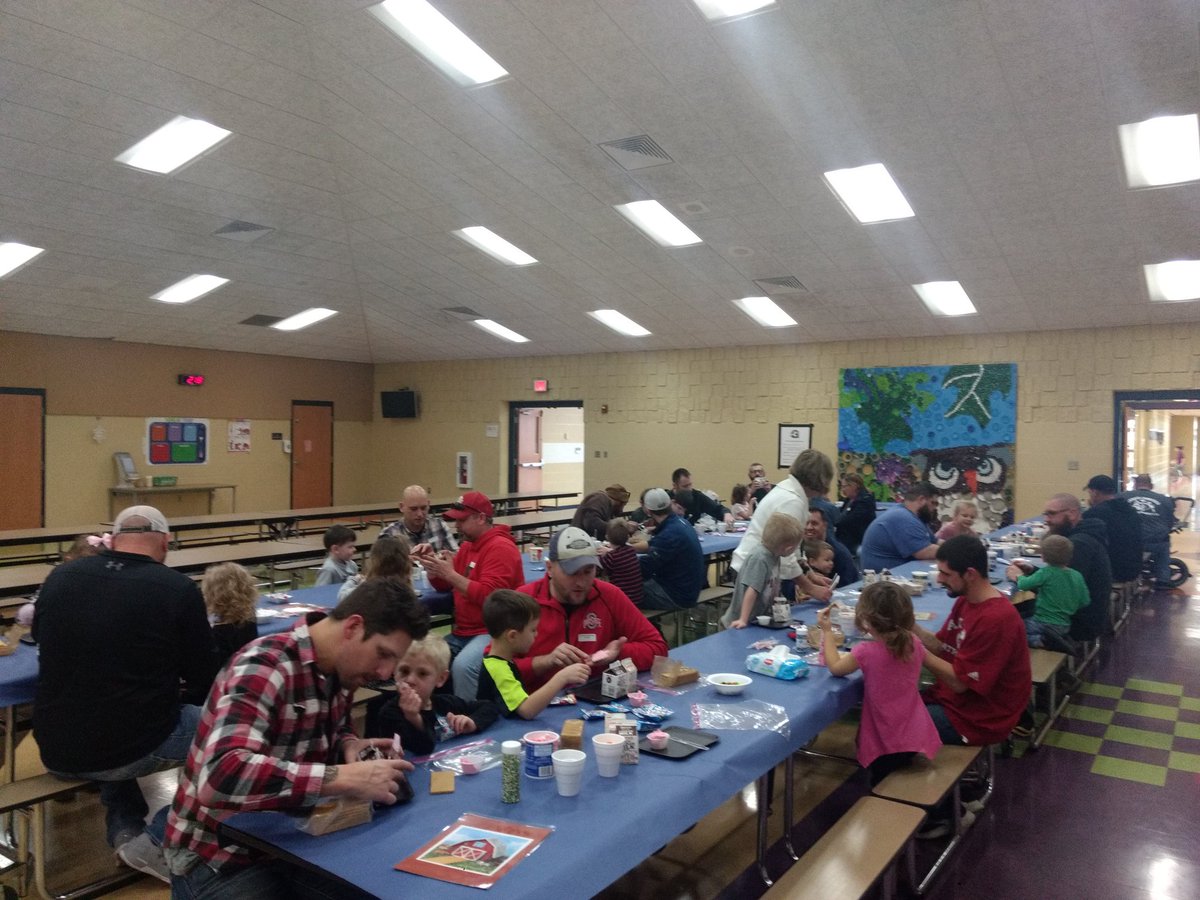 lynnetteroeth's tweet photo. Gingerbread House Making....we have some future construction, architects and engineers in the making! #GESTEM #GESPride https://t.co/kFca3ap7aY