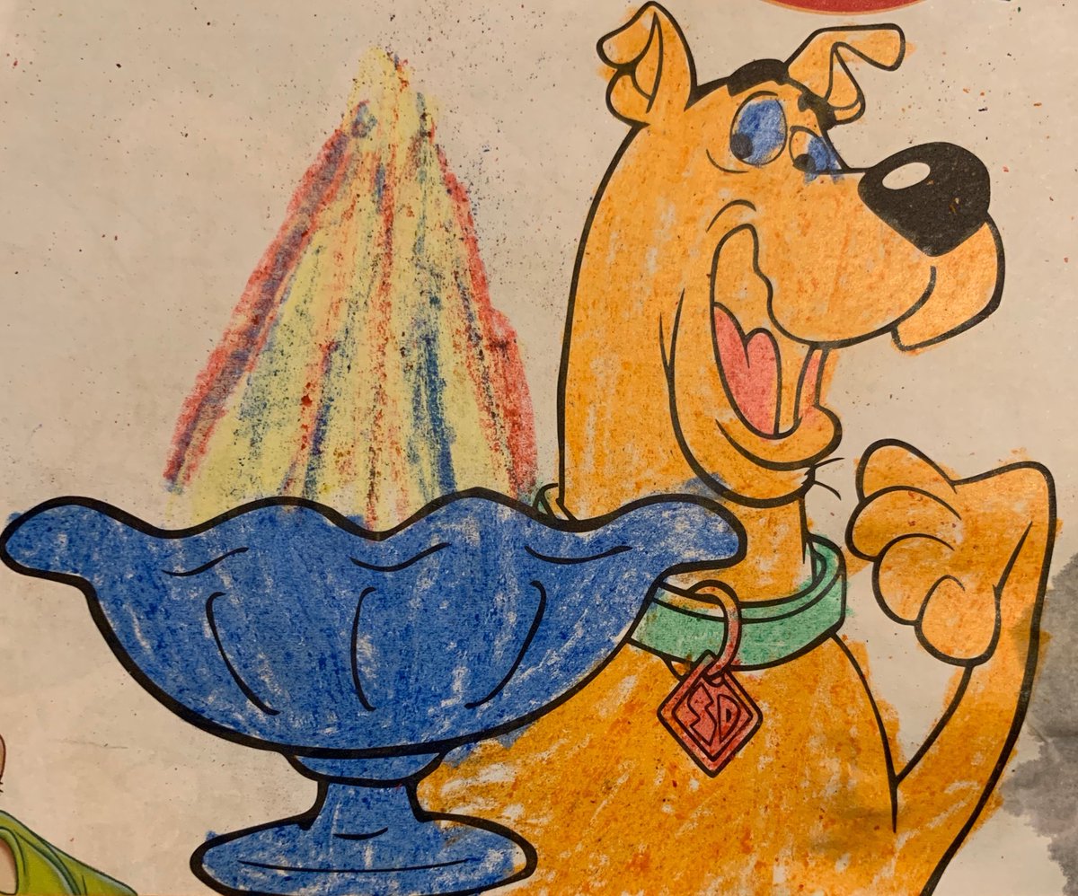 steviegascoyne's tweet photo. ⁦@Big_Bella⁩ Cody Gascoyne’s effort to win the scooby doo movie bundle. Cody’s chosen to come to Bella tonight for his 6th birthday for spag Bol as it’s his favourite meal https://t.co/GRRJ7ucD0K