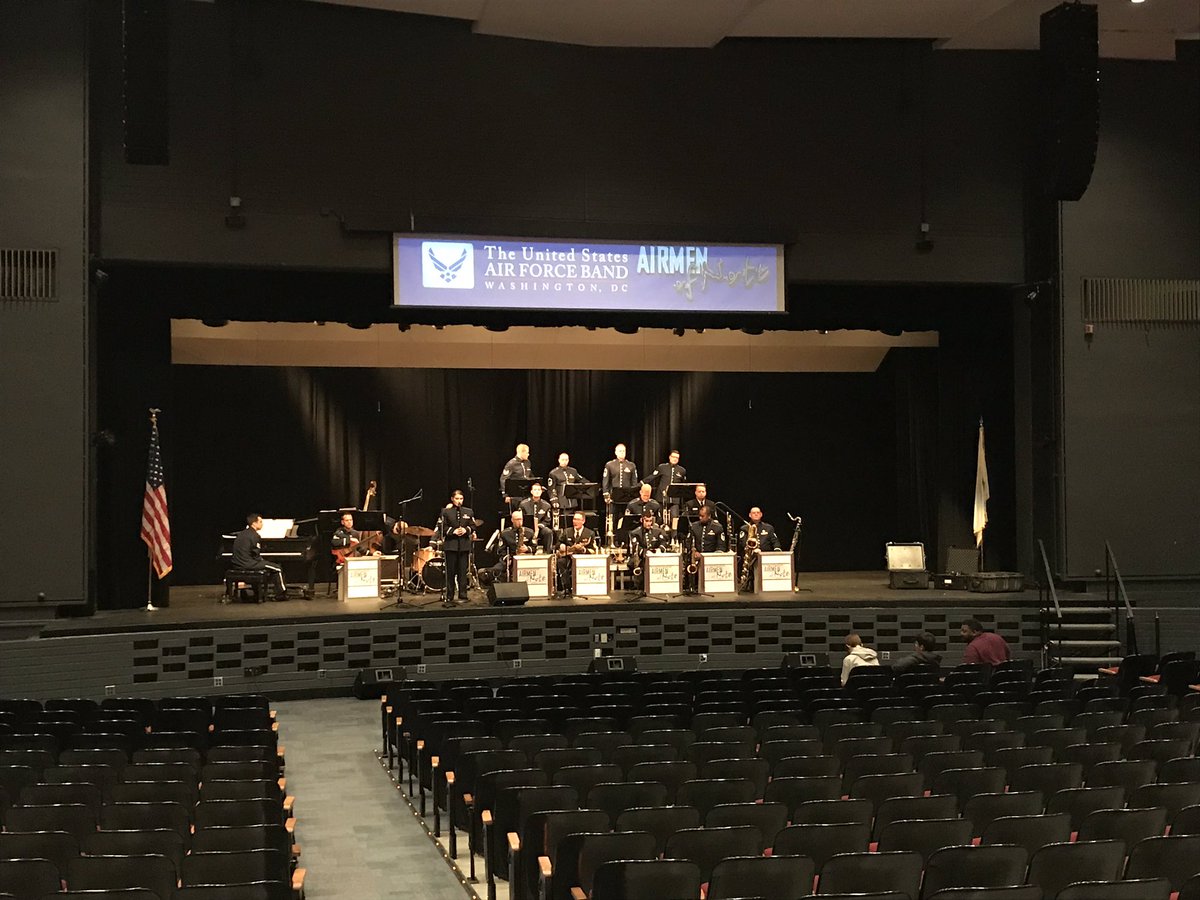 The US Air Force Jazz Band - Airmen of Note performing at Niles West today @nthsd219 #airmenofnote #nileswestmusic