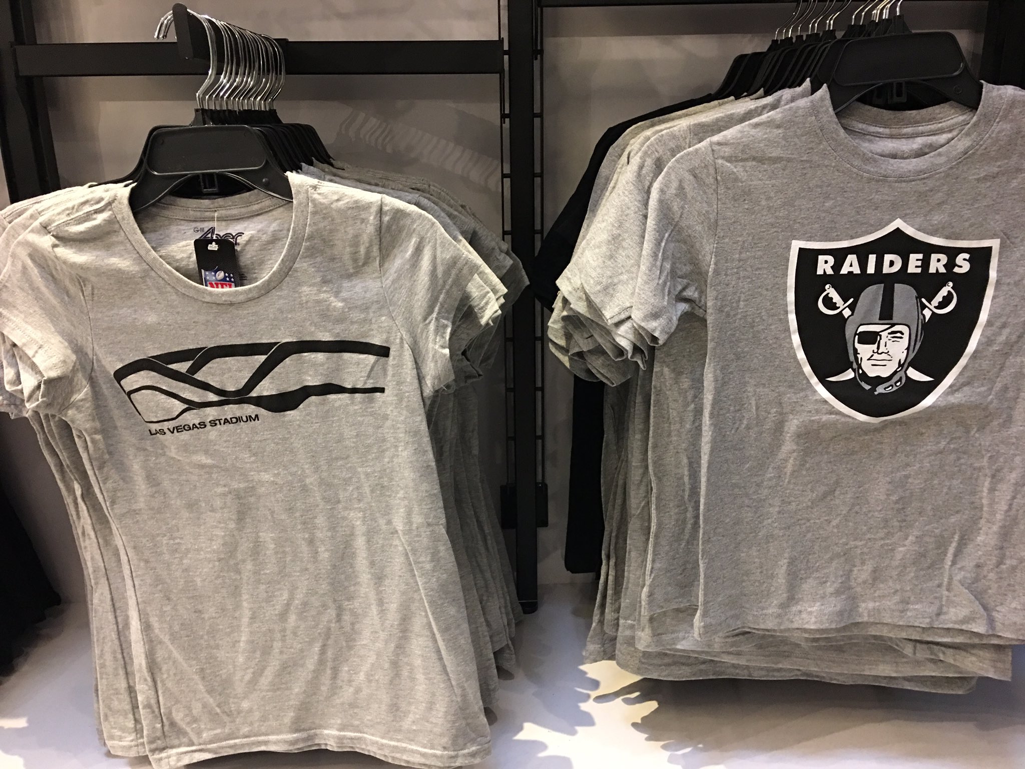 Arash Markazi on X: The Raider Image store is now open at Las Vegas'  McCarran International Airport. They can't sell “Las Vegas Raiders”  merchandise yet but they're selling silver and black Las