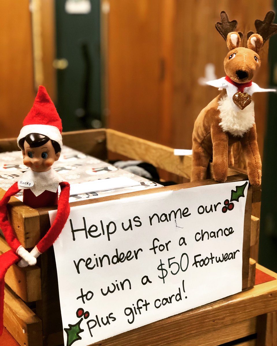 It’s almost time for us to draw our name for our reindeer! Don’t forget to stop by and put your vote in for what you think the best name for it will be!  Winner will be announced December 21st at 3 pm and get a $50 gift card to our store!!