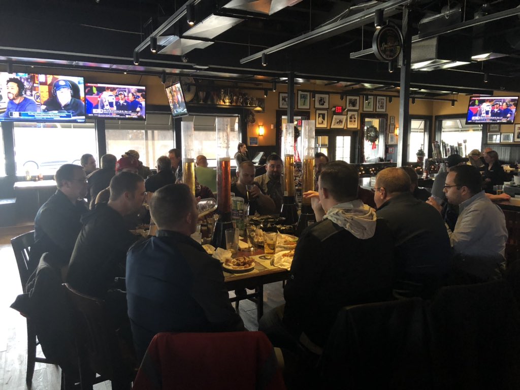 AngeloDeAngelo's tweet photo. IronPigs Ticket staff celebrating hitting goal and the hottest start to date #Putinthework https://t.co/arUYrrmeSf