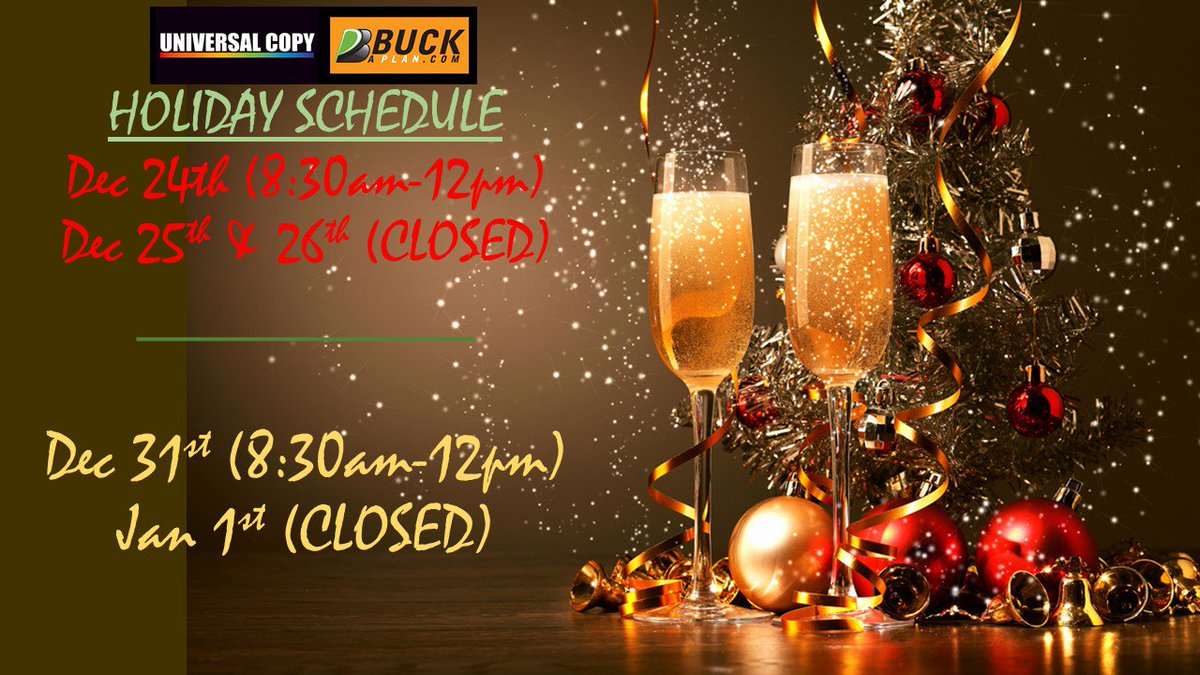 universalcopy's tweet photo. #HappyHolidays #Buckaplan #UniversalCopy https://t.co/gmUTbOkY1K
