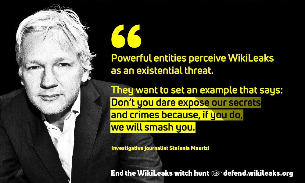 SomersetBean's tweet image. Powerful entities perceive WikiLeaks as an existential threat. They want to set an example that says: &apos;Don’t you dare expose our secrets and crimes because, if you do, we will smash you.&apos; junkee.com/julian-assange… Support: defend.wikileaks.org #FreeAssange