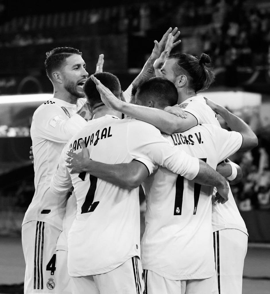 Un pasito más y... ¡ya estamos en otra final! ¡A por otro título!

Another step and another final! Let's go for it!
 #RMCWC #ClubWorldCup #HalaMadrid