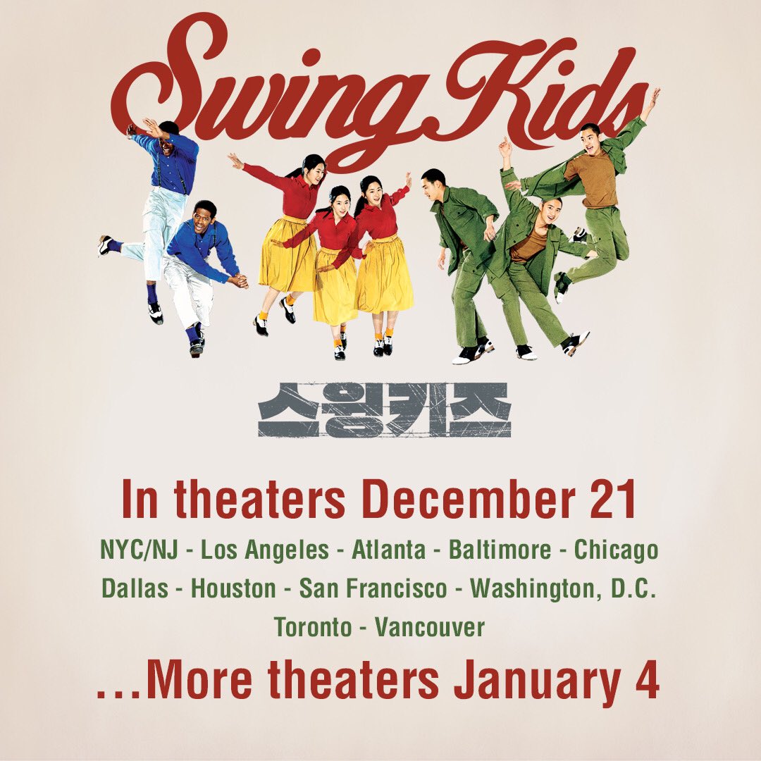 wellgousa's tweet photo. "One of the most rhythmic stories ever put to film." - Pierce Conran, @screenanarchy 

#SwingsKids slides into theaters this Friday! 👞 #JaredGrimes #KyungSoo 

Get tickets: https://t.co/jrA4i1Jlbj https://t.co/bSEHzmhty8