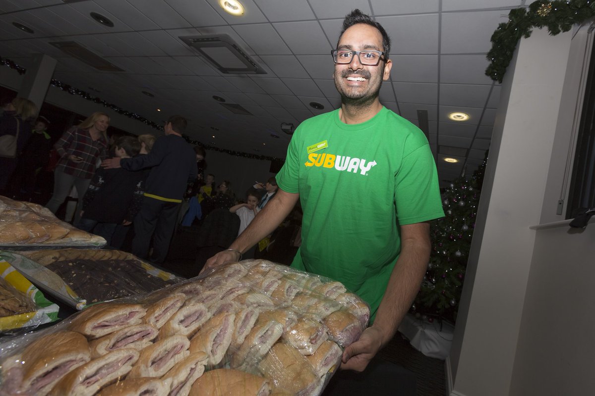 BurtonAlbionCT's tweet photo. 💛🖤 JUNIOR BREWERS - CHRISTMAS PARTY | Thanks to everyone who joined us at the @PirelliStadium this evening to share the festive cheer 🎄👏

We've had a great evening alongside our #BAFC heroes, with a special thanks going to @SubwayBurton for feeding us 😋

#JuniorBrewers #BACT https://t.co/lvB7Lq8KCs