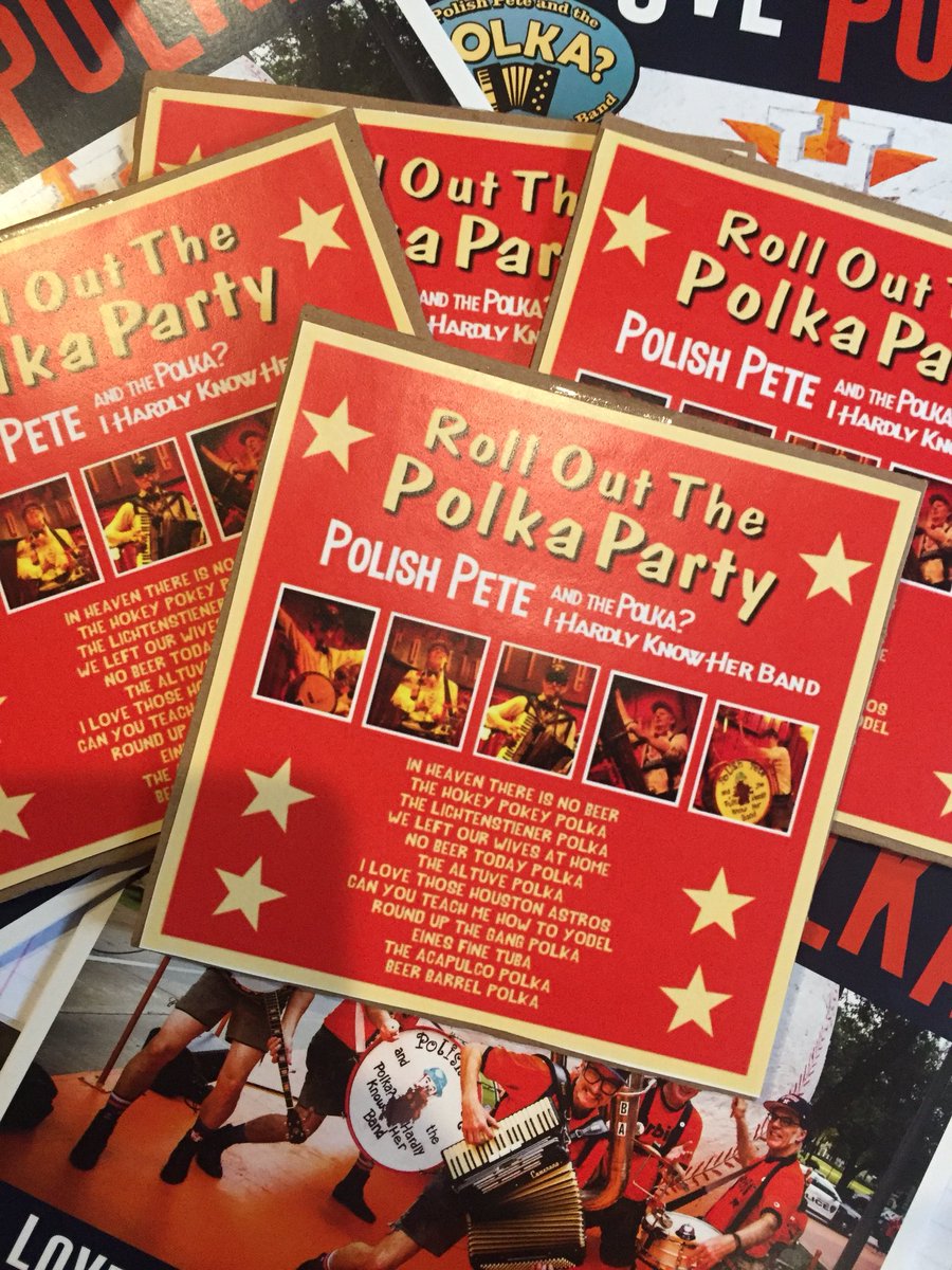 #Roll Out the Polka Party” and give the gift that keeps on giving. Full length CD is FREE with purchase of Altuve Polka 45!  #stockingstuffer 
#polishPetepolka #altuvepolka #rolloutthepolkaparty