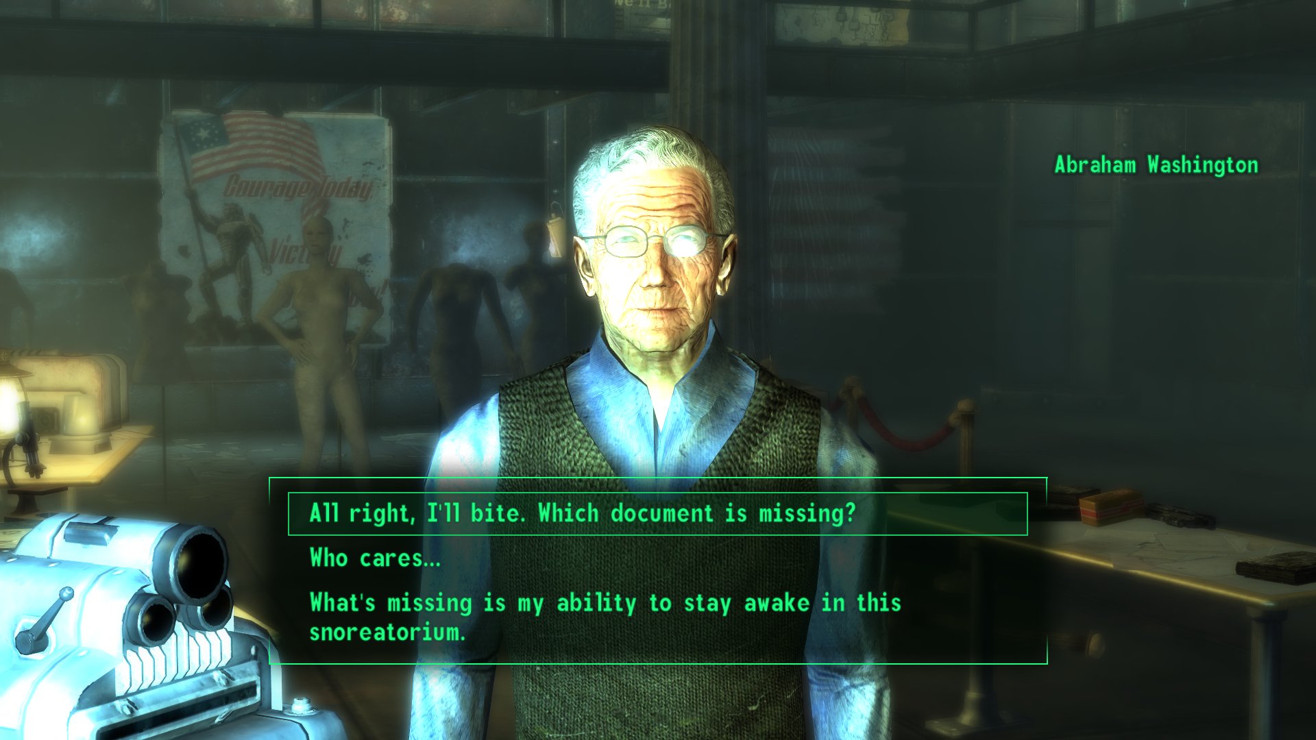 Te diste cuenta de este secreto de Fallout 3? Una opción de diálogo que se  da bajo requisitos muy específicos