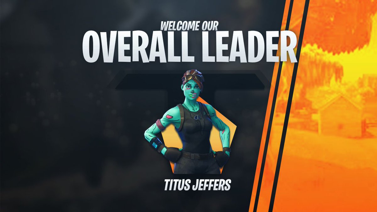 TitusDistrict's tweet image. It begins. 

Welcome @Jeffxrs to the team as Overall Leader.