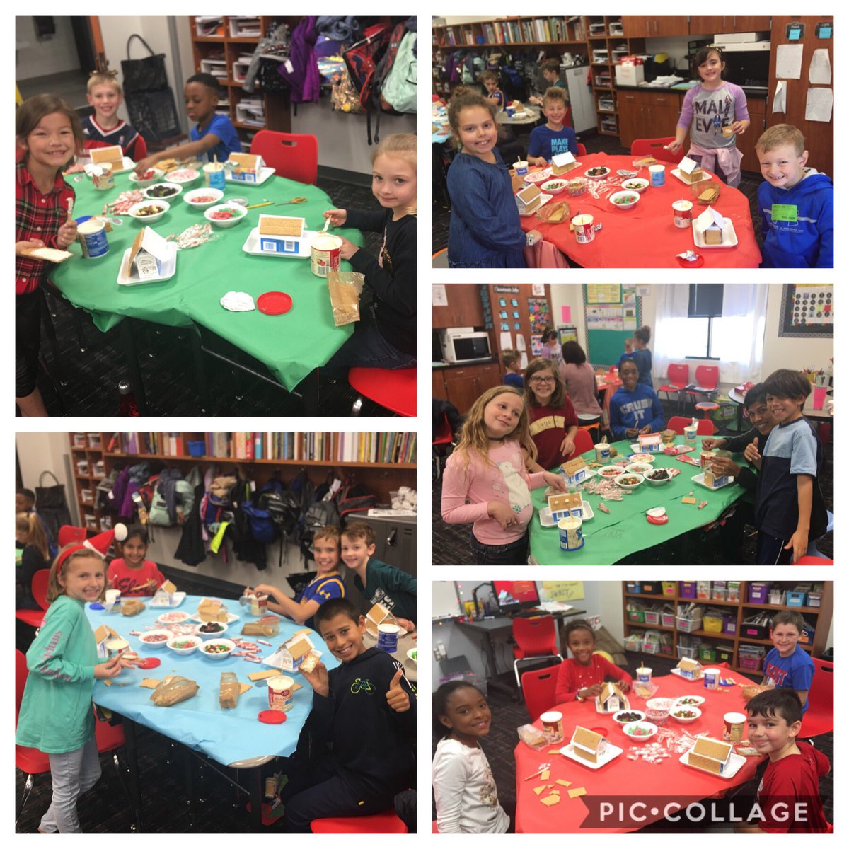 Gingerbread house day in 3rd grade! #ThePrestonPride