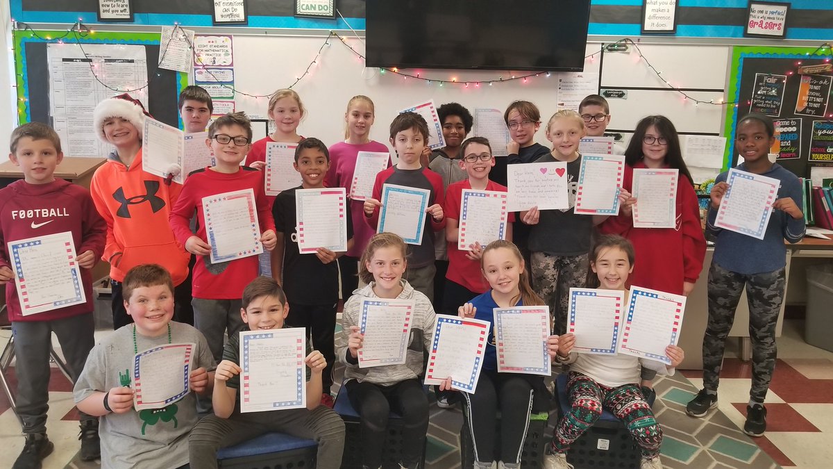 Finished and sending our letters for our military. Feeling grateful for our service people! Hope they feel it through our words. <a href="/OpGratitude/">Operation Gratitude</a> <a href="/bethelspringsgv/">BSES</a> #GVfeeling #BSESJagNation