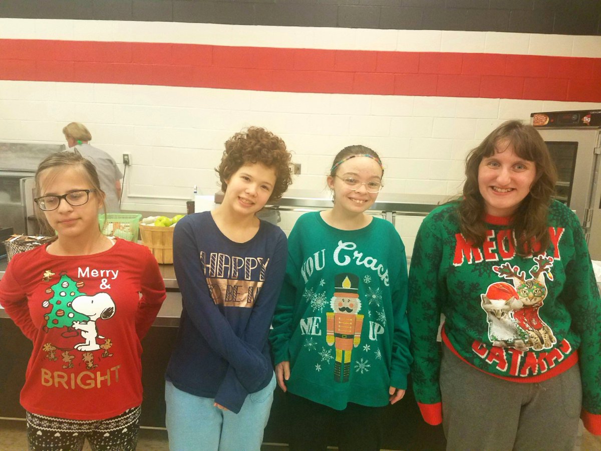 Goetz_JSD's tweet photo. U-G-L-Y! Goetz Holiday Sweaters are looking fly! #GoetzPride #GoGoetz #UglyHolidaySweaterDay https://t.co/hRNdcuO3pV