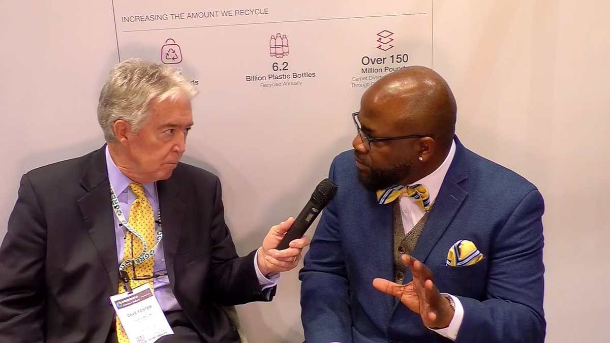 3BLofficial's tweet photo. WATCH: @MohawkGroup's George Bandy Jr. discusses commercial and residential #sustainableflooring @Greenbuild and the maturing and transition of #sustainability https://t.co/grSGq47H0d (via Talk Floor / @FloorTrendsMag) #Greenbuild18 #handprintsoverfootprints https://t.co/HyAquxMzue