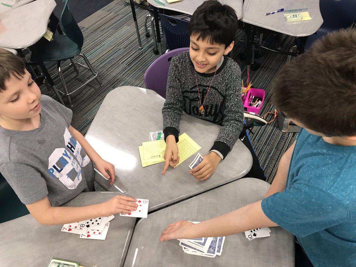 MielitzClass's tweet photo. Practicing multiplication facts by playing SLAP! (No slapping allowed😉)
#factfluencyfun @kloneal2 @KleinISDMath @KleinISD @LemmKISD https://t.co/xcKy1n2CMi