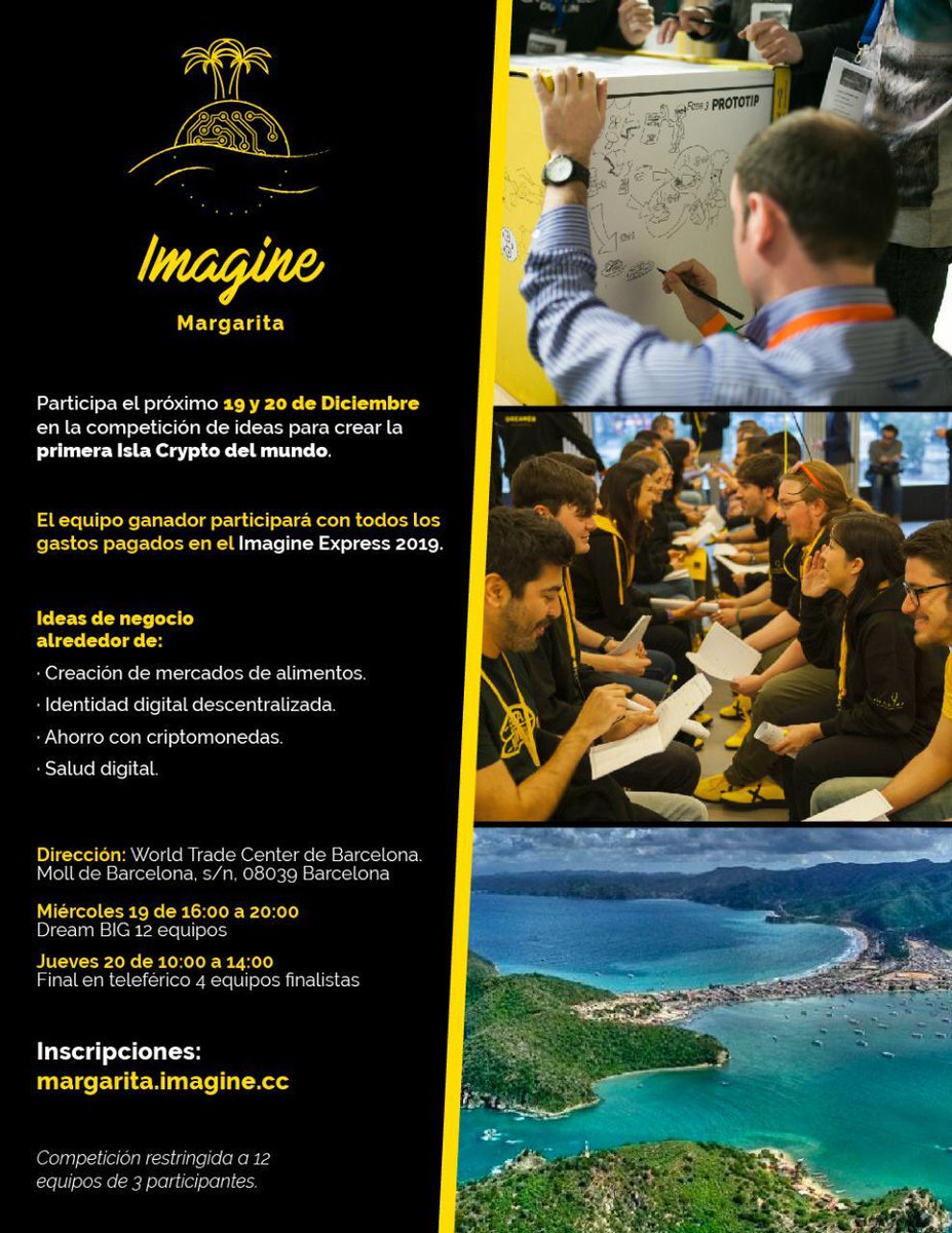 Andrea Bikfalvi (@andreabikfalvi) on Twitter photo Avui 3 alumnes del master en #emprenedoria han participat en el @ImagineMargarita event...i han passat a la final! Pujem al tren #imagineexpress2019? <a href="/univgirona/">Universitat de Girona</a> <a href="/udgmasters/">UdGmasters</a> <a href="/DianaBallart/">Diana Ballart</a> <a href="/xavierverdaguer/">Xavier Verdaguer</a> Avui 3 alumnes del master en #emprenedoria han participat en el @ImagineMargarita event...i han passat a la final! Pujem al tren #imagineexpress2019? <a href="/univgirona/">Universitat de Girona</a> <a href="/udgmasters/">UdGmasters</a> <a href="/DianaBallart/">Diana Ballart</a> <a href="/xavierverdaguer/">Xavier Verdaguer</a>