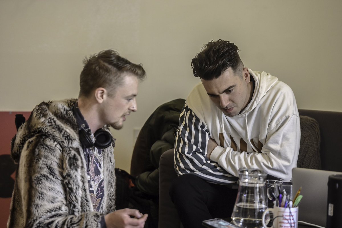 weare_dmc's tweet image. Kerr Okan from @TheLaFontaines speaking at #DMC2018 about building your band, promoting your music + performing around the world! Class workshop hosted by @OffAxisScotland, we loved having them at DMC this year! #dmcyeah #thelafontaines #offaxis #buildingtheband ⚡️⚡️