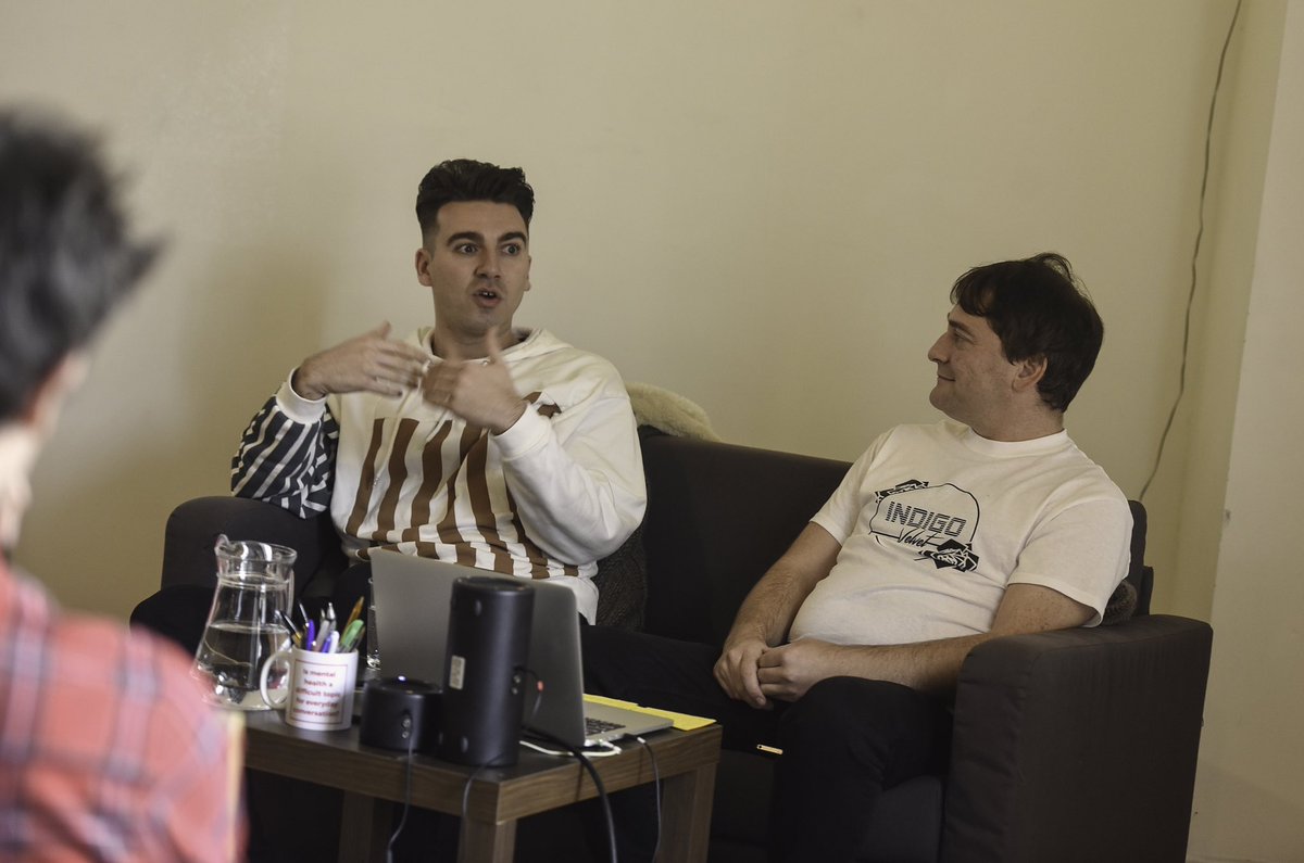 weare_dmc's tweet image. Kerr Okan from @TheLaFontaines speaking at #DMC2018 about building your band, promoting your music + performing around the world! Class workshop hosted by @OffAxisScotland, we loved having them at DMC this year! #dmcyeah #thelafontaines #offaxis #buildingtheband ⚡️⚡️