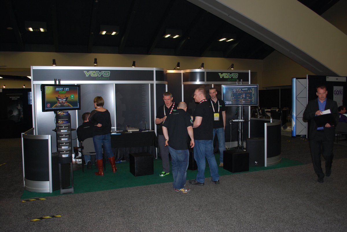 mdf200's tweet photo. #YoYoGames stands....
#GDC2012 stand... our first....
#GDC2013 Bigger one... couple more folk out.
#GDC2014 Console announcement time.... this was a good one ❤️ https://t.co/Yl727onYWs