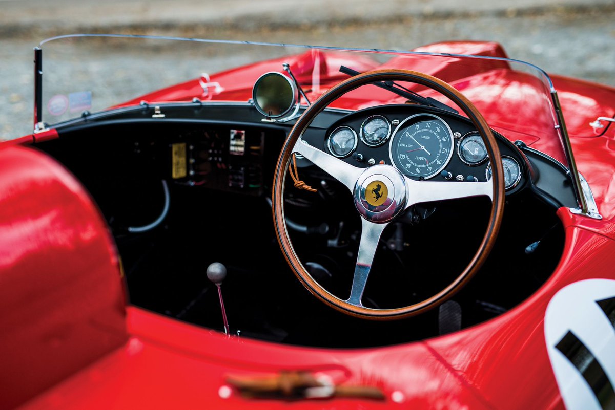 Take2theRoad's tweet photo. Stunning #Ferrari290MM Sells for $22m at RM Sotheby’s inaugural Petersen Automotive Museum Sale. It was driven by Juan Manuel Fangio, Phil Hill, Peter Collins, Wolfgang von Trips, Olivier Gendebien, Eugenio Castellotti &amp; Sir Stirling Moss! What a lineup!

https://t.co/BEWWQYIhTq https://t.co/a3GAOYp9ei