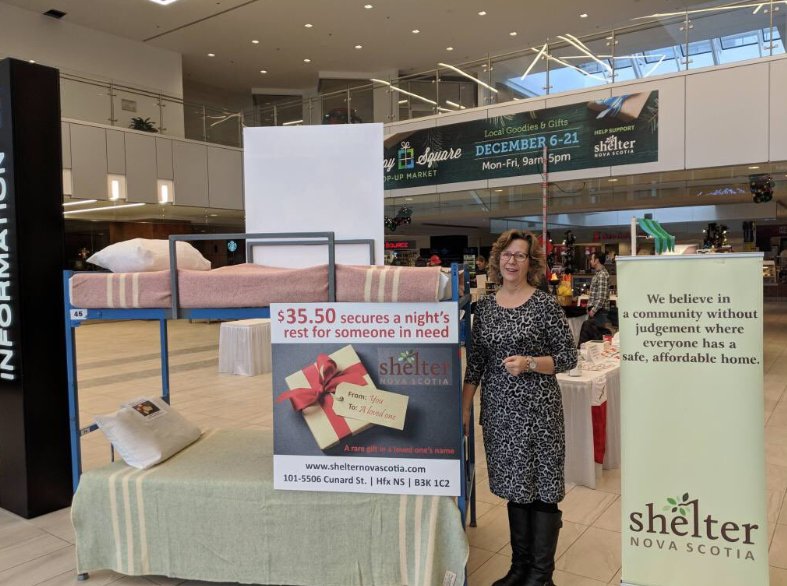 scotiasquare's tweet photo. @ShelterNS raised a total of $3501.50 on site at our Pop up Holiday Market last week! That's 98 nights of rest for people who use their services. A huge thank you to everyone who helped make this happen!! #downtownhalifax #support #local #charity #popup #market #scotiasquare https://t.co/E4ykwnjJMf