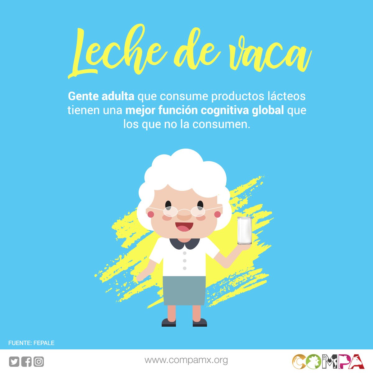 COMPA_mx's tweet photo. La #leche contiene una variedad de componentes bioactivos que ofrecen un beneficio potencial para la salud humana. #FelizMiercoles https://t.co/Vb4jqUbtW2