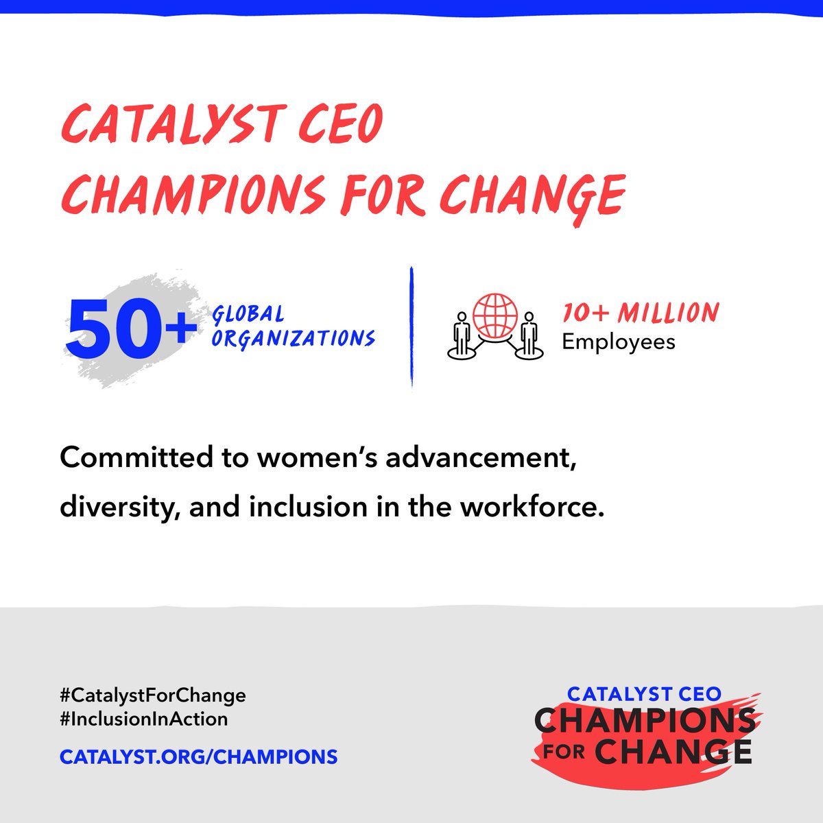 As a #CatalystForChange company we have an ongoing commitment to accelerate progress for women in leadership, boost diversity, and drive inclusion. Read <a href="/CatalystInc/">CatalystInc</a>’s #InclusionInAction report to learn how you can champion change too: bit.ly/2zIH01R