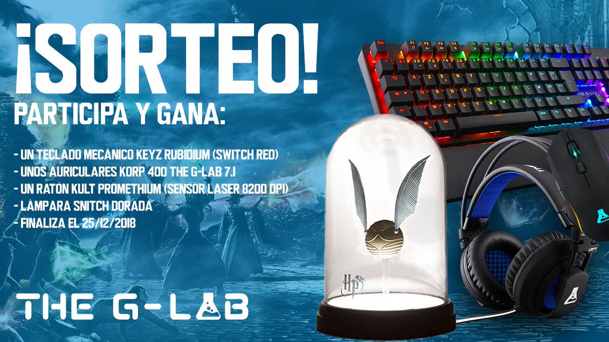 ¡SORTEAMOS UNA LÁMPARA DE LA SNITCH DORADA Y UN LOTE DE PERIFÉRICOS GAMING! 🎁🎄

Para participar solo tienes que:

👉🏻 Dar RT
👉🏻 Seguir a @TheGlabES 

El sorteo comienza el 19/12/2018 y finaliza el 25/12/2018