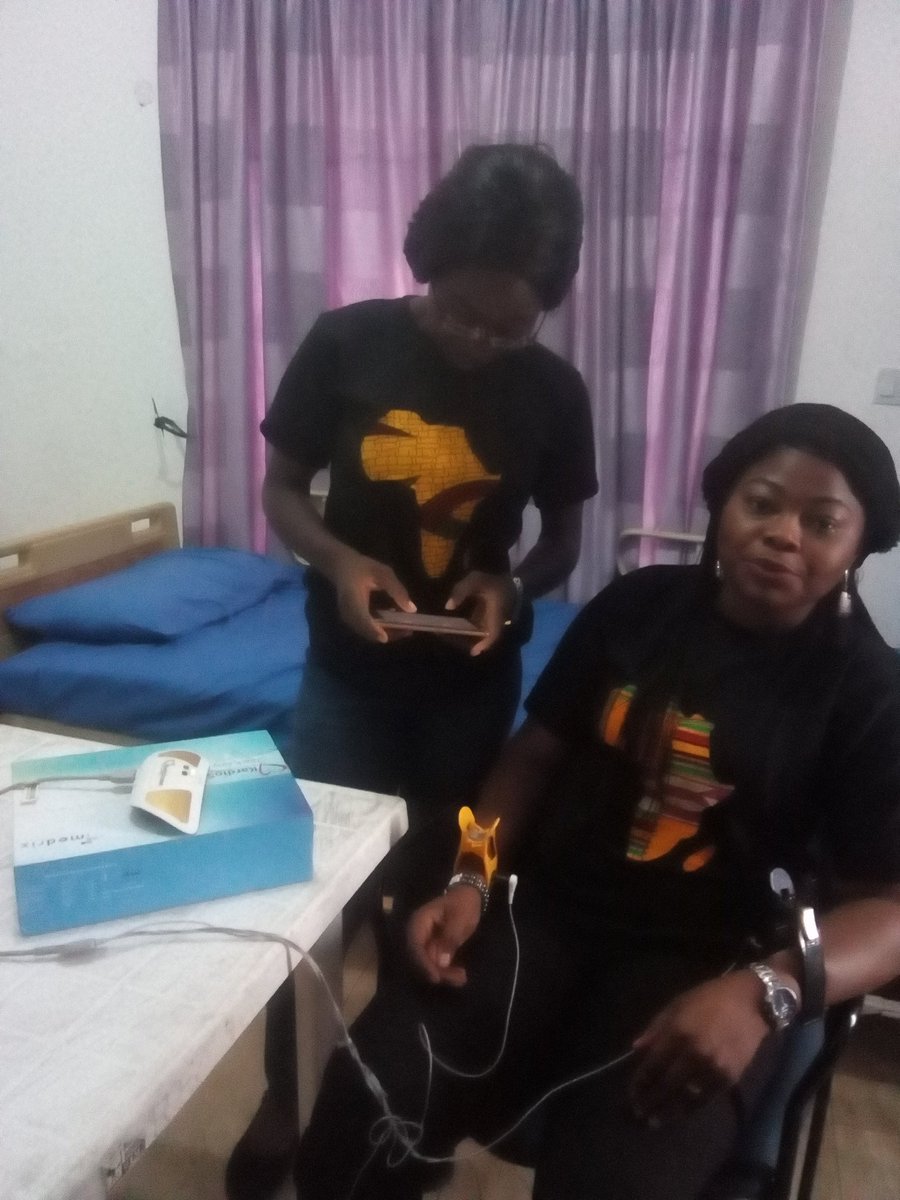 DrJayeoluwa's tweet photo. I had the privilege of meeting the lead Nurse Africa team and the Celebrity Nurse @JulieMogbo was on ground to use the #kardioscreen. Truly with all hands on deck we can change the face of healthcare in Africa leveraging tech. @GanesanKeerthi @FutureHealthXpo @healthetia https://t.co/A0zWWFevIz