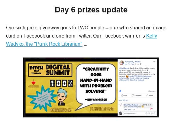 punkrocklib's tweet image. THIS IS SO EXCITING!!! Thank you, @DitchThatTxtbk, @jmattmiller and @EdTechNerd!!! I cannot wait to get started with the Cue coding robot from @WonderWorkshop! #ditchsummit #ditchcontest #ditchthattextbook #punkrocklibrarian #coding #cueCodingRobot