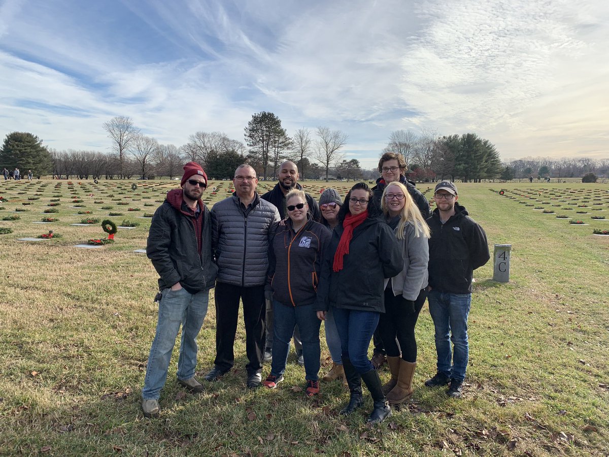 Team 2501 after our Wreath event at Crownsville Cemetery today. <a href="/billshuell/">Bill Shuell</a> @watlock5 <a href="/HD2501DS25/">Kayla</a> <a href="/yeslikethespice/">Curtis Curry</a> @M_Carter_OASM @kerre81275