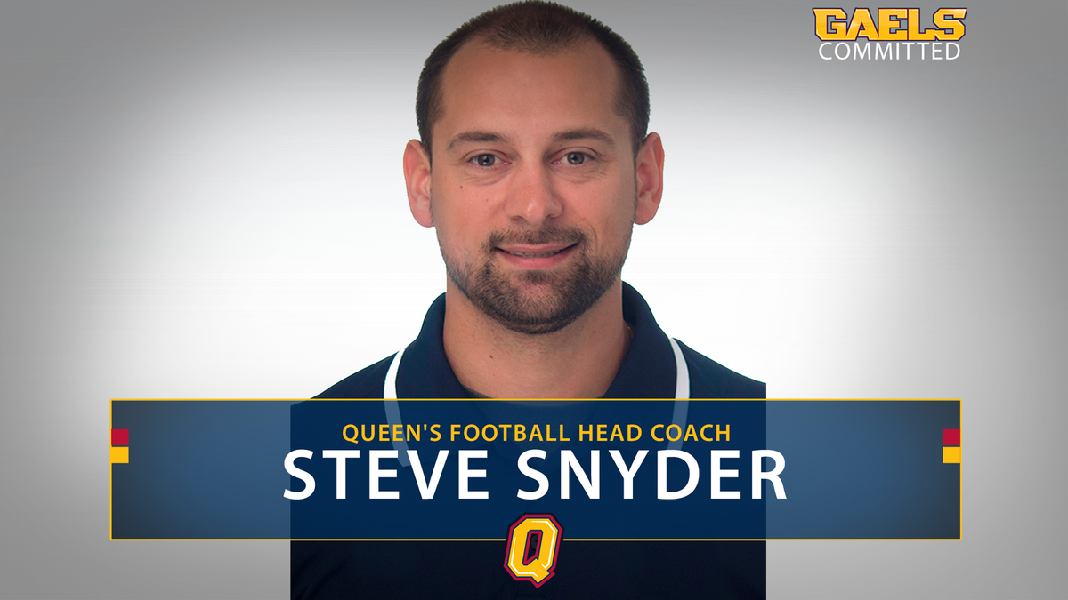 queensgaels's tweet image. Following a national search, the Queen&apos;s Gaels are excited to announce that Steve Snyder will be the next head coach of the university&apos;s prestigious football program.
gogaelsgo.com/news/2018/12/1…