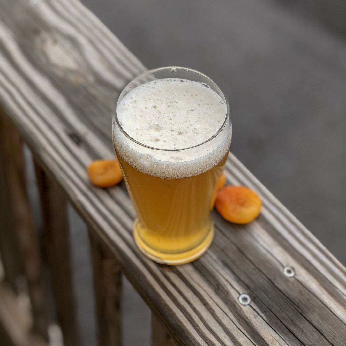 Aprikose Gose now on tap! 42 pounds of apricot added in primary fermentation for a drier finish. Come get it on tap while this limited batch lasts! #knoxbeer #craftbeer #gose