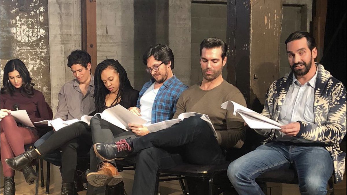 4CamilaBFans's tweet photo. “The Deported” Live Table Read last night at @ArtShare_LA with #LatinoFilmMakers featuring @camilabanus and @JordiVilasuso 🎤📄 #Days #Hiblings reunited for a cause 💜#Raices #TheDeported #Reading https://t.co/KYaGj25WvW