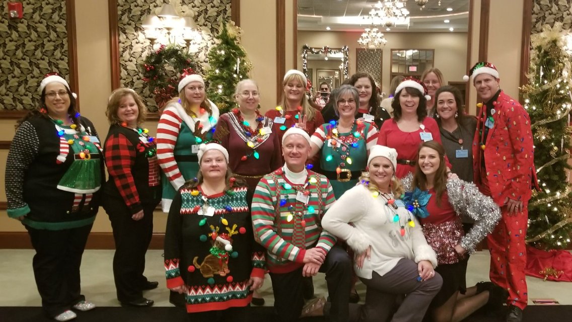 LakelandHC's tweet photo. Northern Indiana division Christmas party!! Lakeland rocks! #TrilogyIsTheBest https://t.co/E4DyXeeMgT