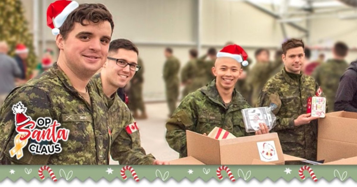 The Royal Canadian Legion (@royalcdnlegion) on Twitter photo The Legion is proud to support <a href="/OpSantaClaus/">OP Santa Claus</a>. This year, we put together 3,000 packages to send to deployed <a href="/CanadianForces/">Canadian Armed Forces</a> members. Thank you for your service. Photos by: <a href="/CDNForceSupport/">Support Our Troops</a> #OpSanta The Legion is proud to support <a href="/OpSantaClaus/">OP Santa Claus</a>. This year, we put together 3,000 packages to send to deployed <a href="/CanadianForces/">Canadian Armed Forces</a> members. Thank you for your service. Photos by: <a href="/CDNForceSupport/">Support Our Troops</a> #OpSanta