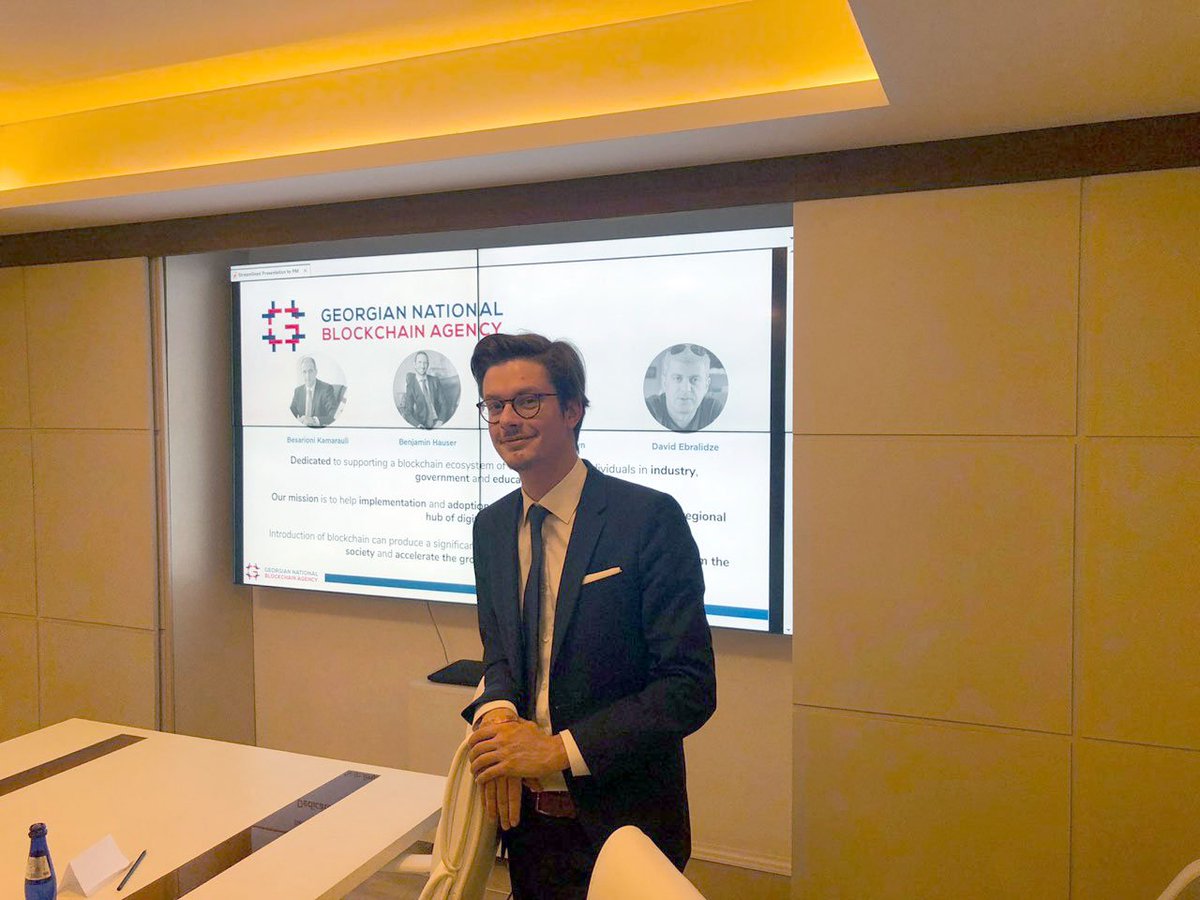 AgencyGeorgian's tweet photo. Thanks to the Prime Minister of Georgia @BakhtadzeMamuka, @GovernmentGeo, and Georgian National Blockchain Agency, today we start building the national blockchain ecosystem and developing the legal framework to support it.

@BesarioniK @HyperLinkCap @heckerhut #securitytokens https://t.co/vipJDc0U4r