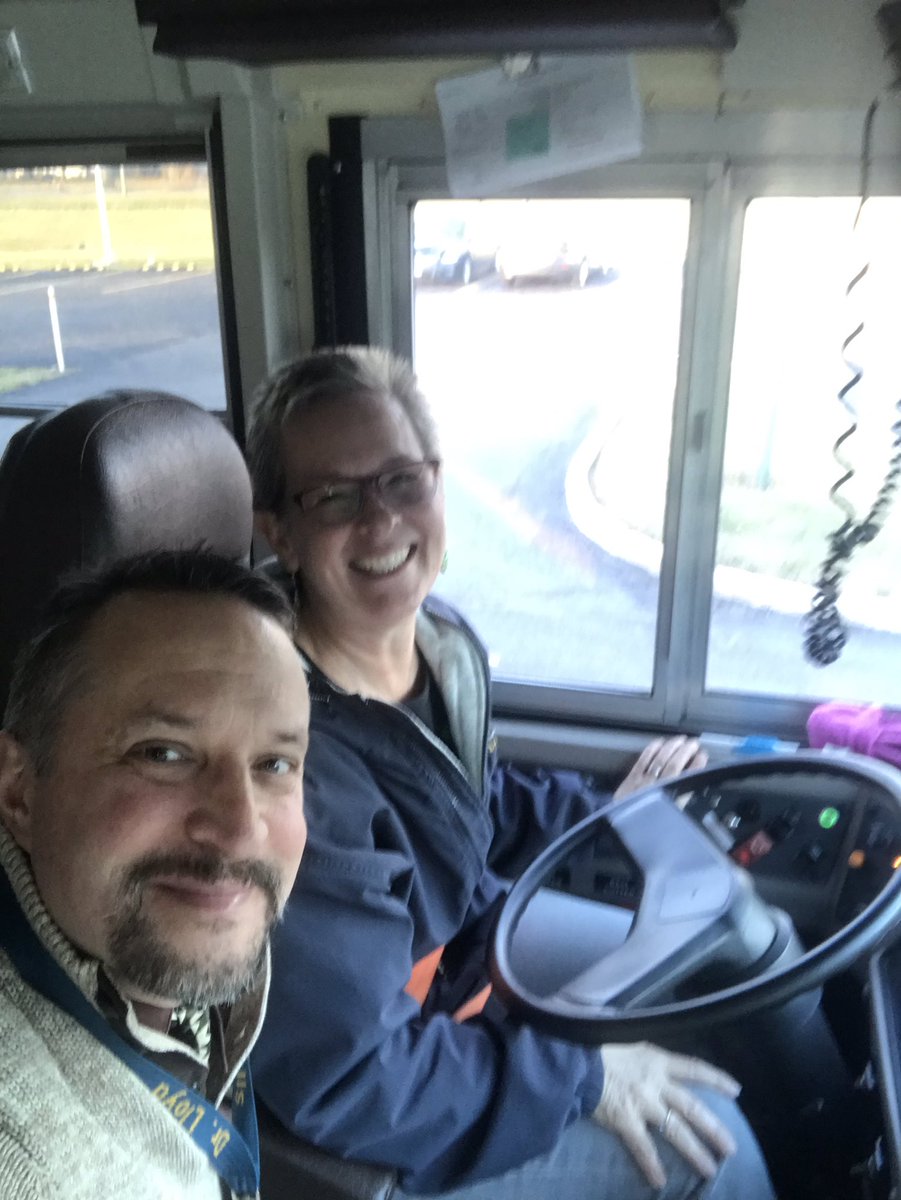 DrJimLloyd's tweet photo. Thank you Deb Campanalie, captain of Bus 92. Being a school bus driver is one of the most important jobs in a school district. During the day, they are the first adult to see our students and the last one to say goodbye.#TonsofRespect https://t.co/Zn5QULbMzR