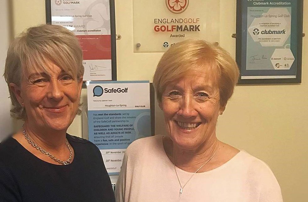 EnglandGolf's tweet photo. Congrats to go-ahead @HoughtonlesprGC - the club has set a national 'first' with #GolfMark and put itself at the forefront of safeguarding. Read more: https://t.co/MjPa7Z6BNO https://t.co/6906uMhKHh