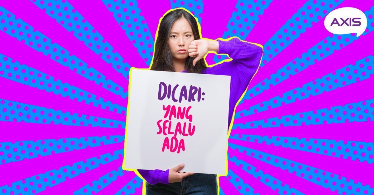 AXISgsm's tweet photo. Hehe. Capek ya sama yg gampang ngilangnya? :( 

Terlalu banyak yg datang &amp; pergi sesuka hati, kadang bikin kamu ngira kalau yg selalu ada tuh sulit dicari.

Sampe kamu lupa kalau ada Bronet 4G OWSEM. Ga akan pernah pergi &amp; ngilang saat kamu butuh internetan. Kurang #OWSEM apa? :3 https://t.co/jLieWod25C