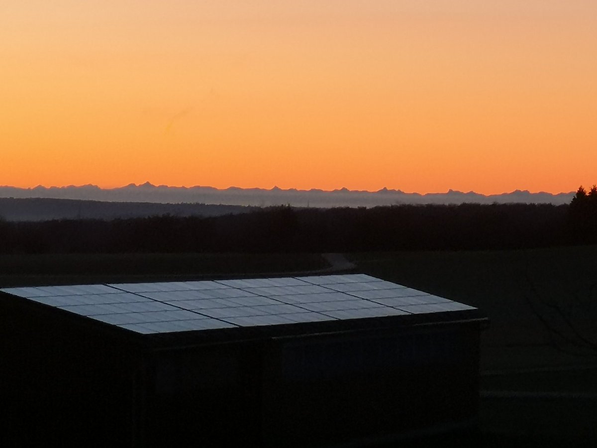 xdkprm1's tweet photo. From the swabian Alb with a nice morning view to the alps, on the way to #CES2019 #BoschCES preparing the swiss army knife of #IoT sensoric, the #BoschXDK with #Lora #Sigfox #Digital_IO #Grid_Eye infrared sensor and #LEMcity current measurement, see you. https://t.co/9jATmNE01P
