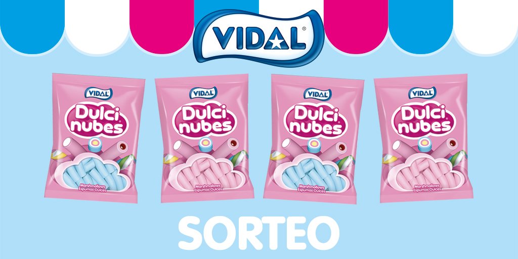 Vidal_Golosinas's tweet photo. ¡#SORTEO! 

¡SORTEAMOS 1 pack de Dulcinubes entre las que se incluyen las azules de Frambuesa! Para participar solo tienes que: 

💙 Hacer RT
💙 ¡Síguenos! 

*Terminará el 06/01/2018 a las 23:59 y estará activo en territorio nacional https://t.co/38pcoJRJMd