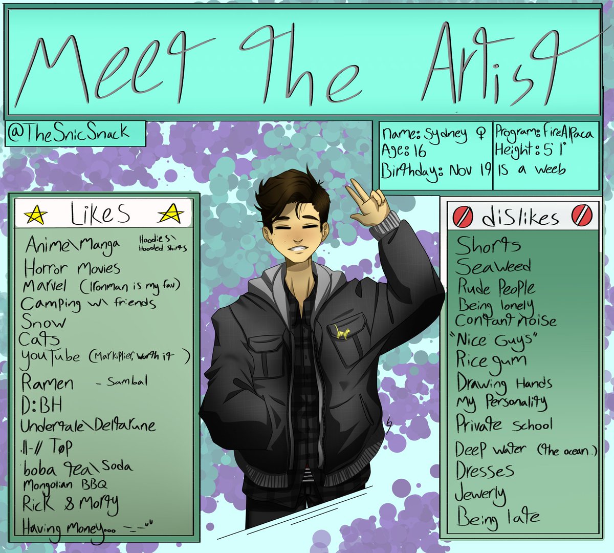 Thesnicsnack An Annus Meet The Artist Meme Meettheartist19